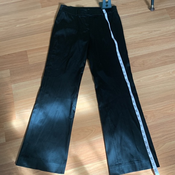 Esprit women size 4 black satin look pants with stretch - Picture 8 of 12